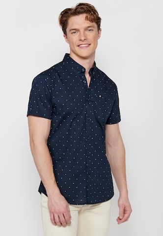 KOROSHI - Ajuste regular Camisa en azul