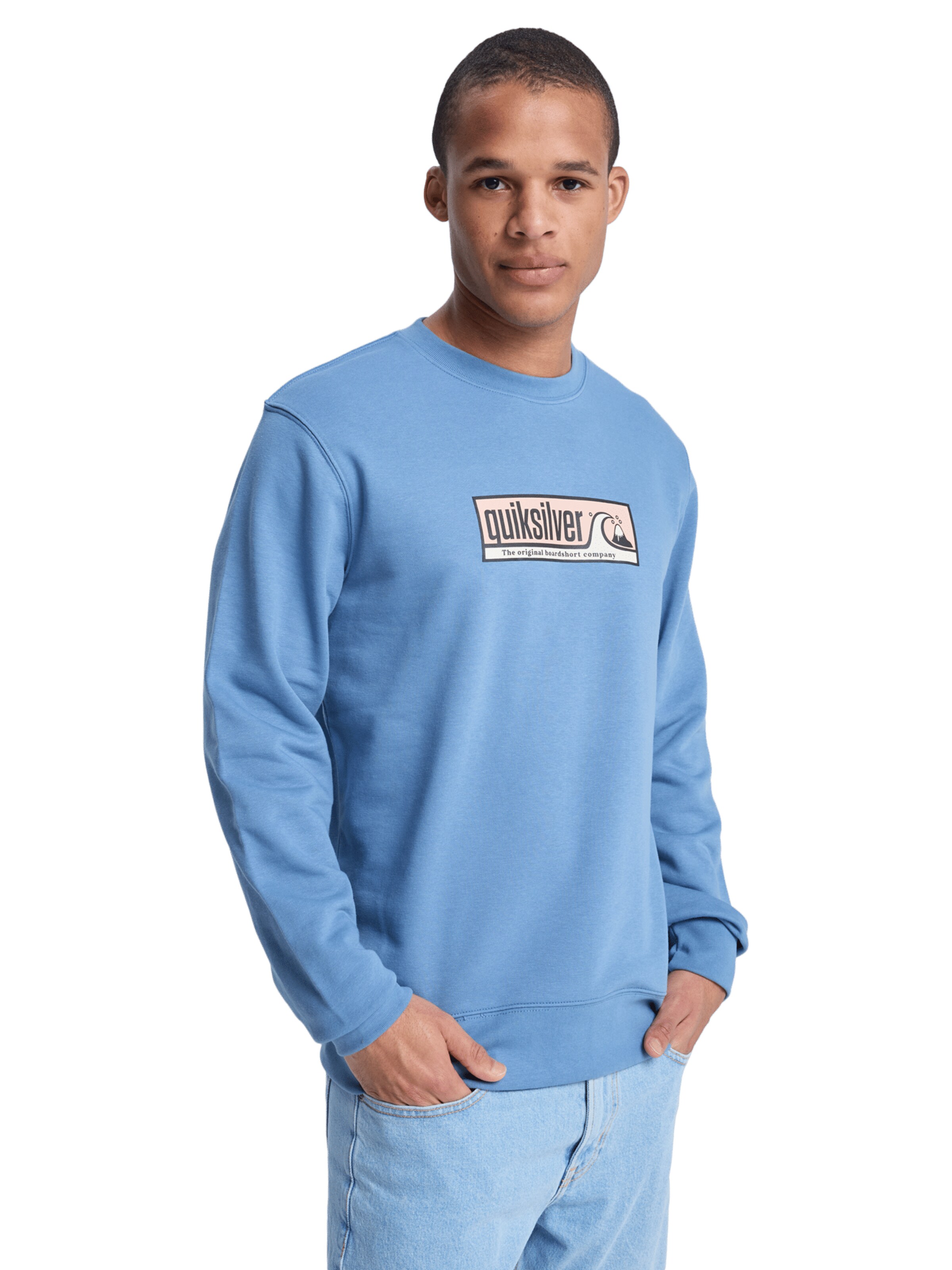 QUIKSILVER Sweatshirt 'Graphic' in Blau