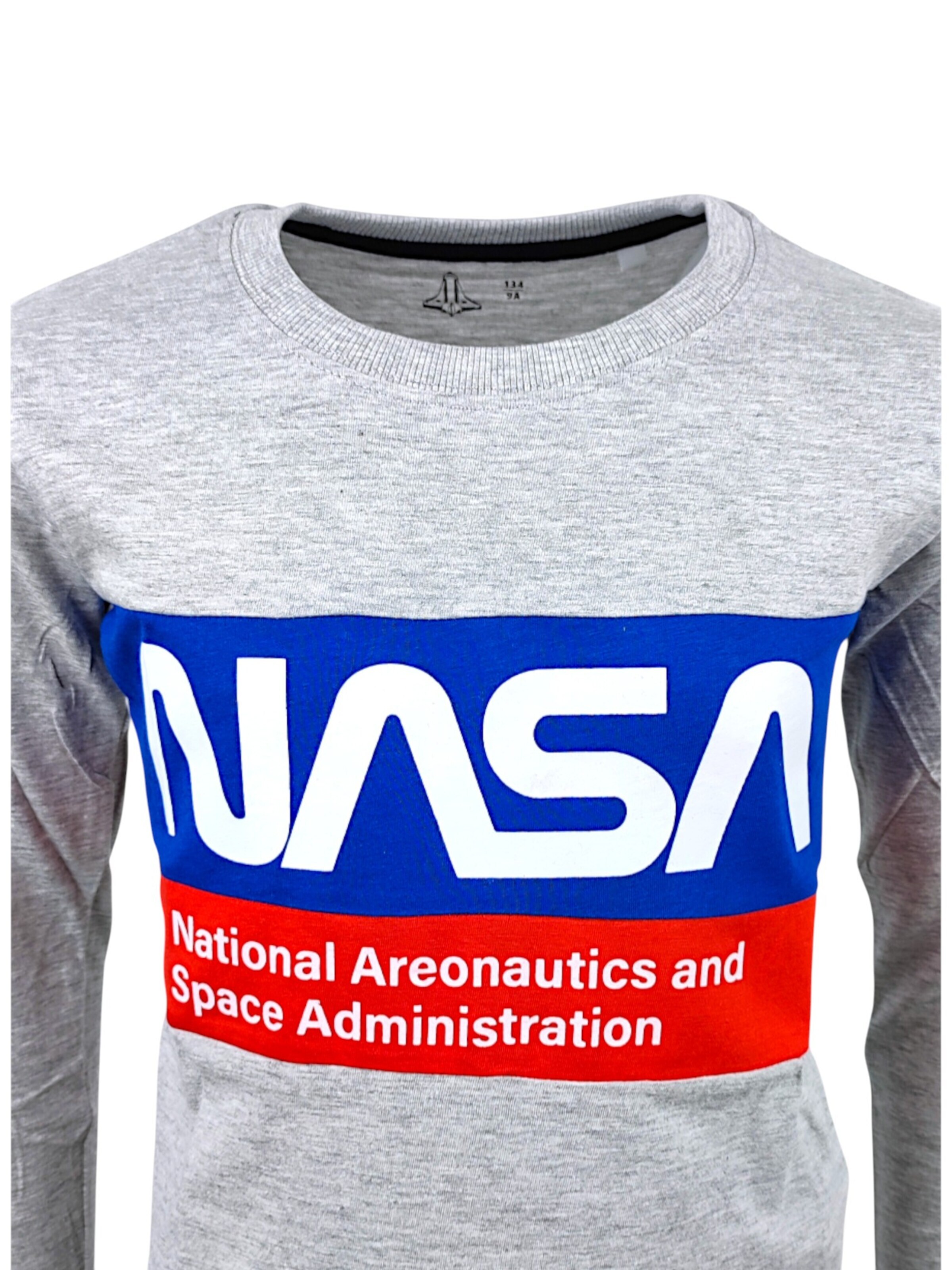 NASA Shirt 'NASA' in Grey