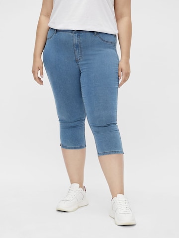 Vila Curve Skinny Jeansy w kolorze niebieski: przód