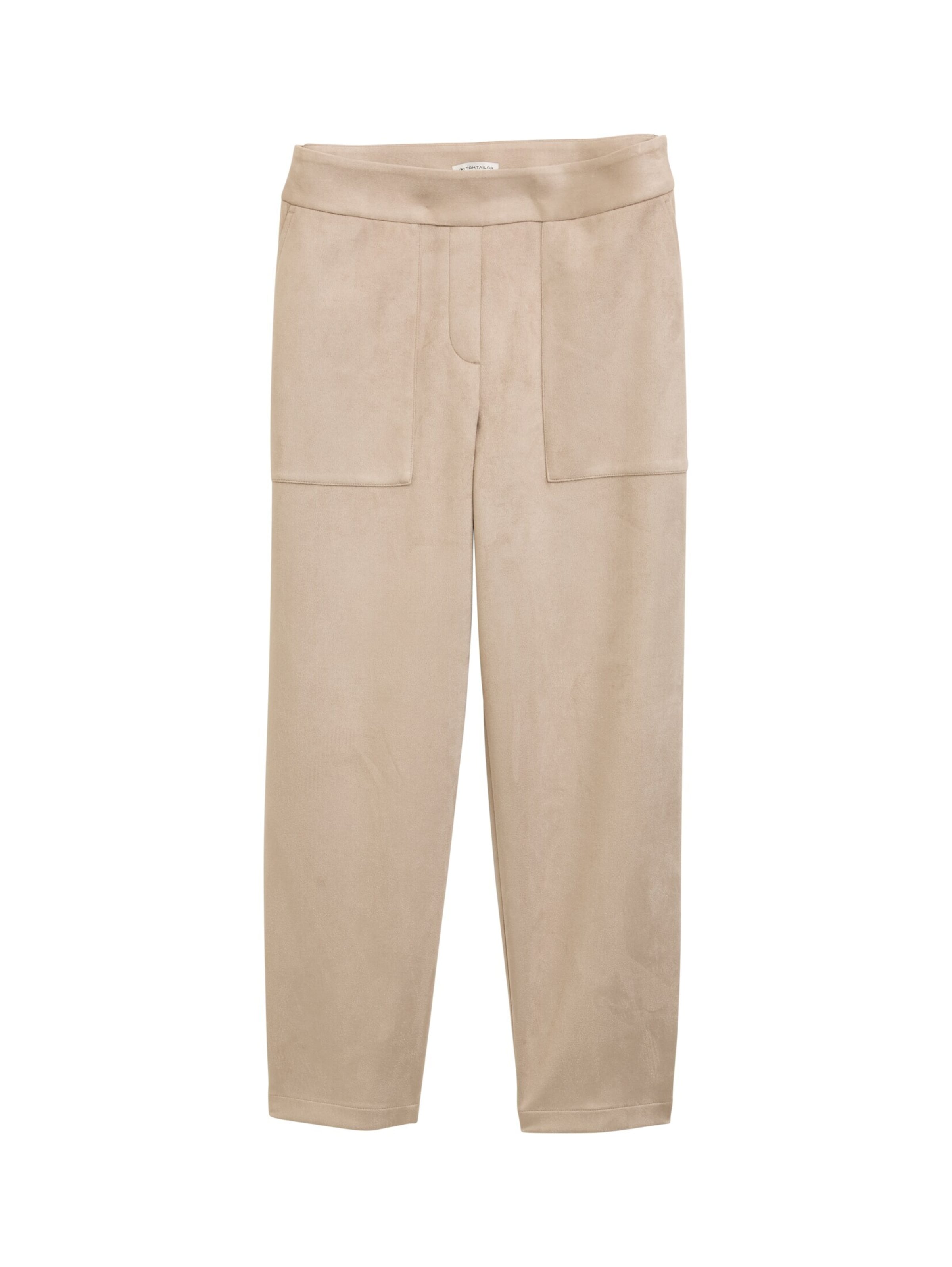 TOM TAILOR Loosefit Broek in Beige: voorkant