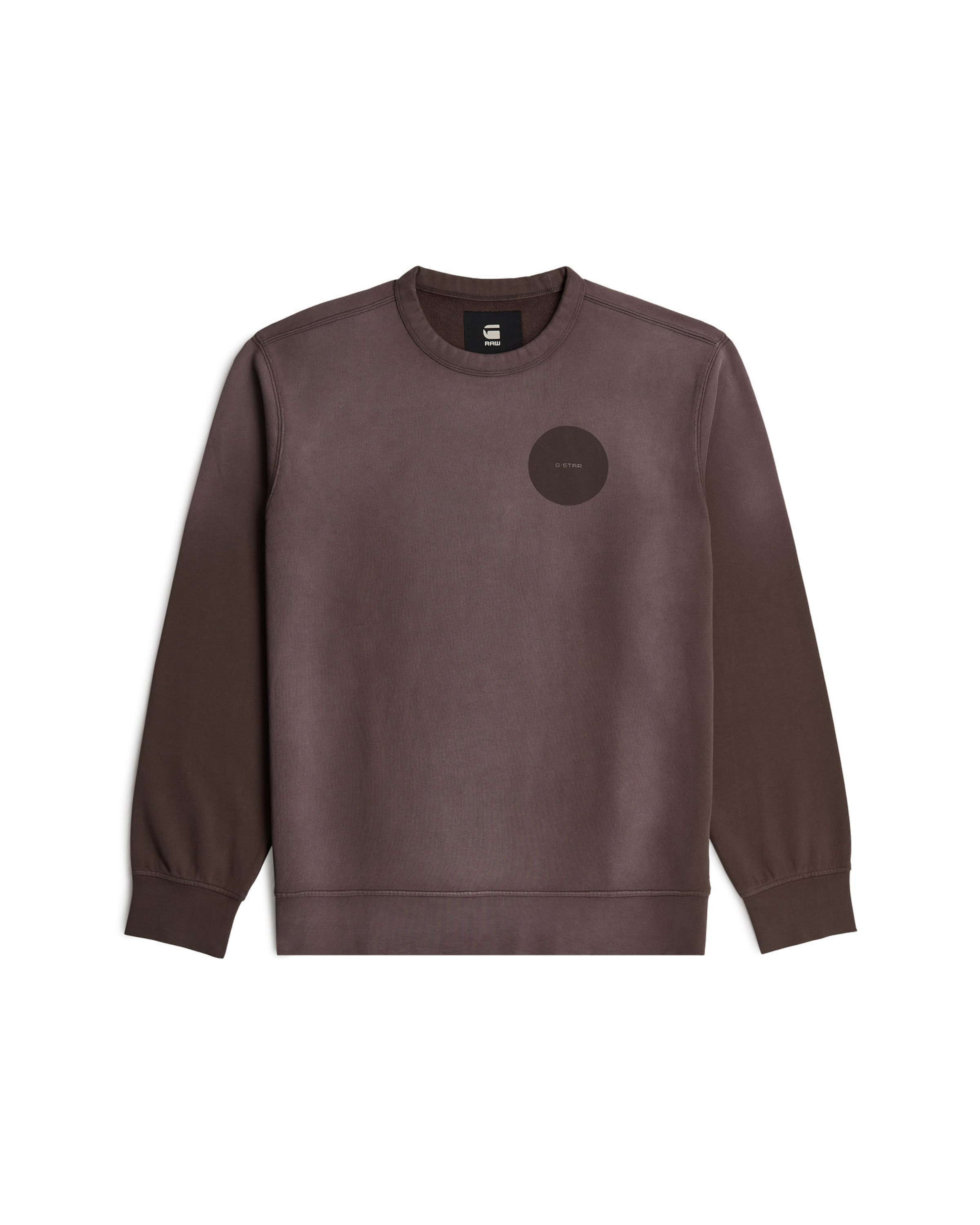 G-STAR Sweatshirt 'Sunfaded Sweater' in Dark brown, Item view