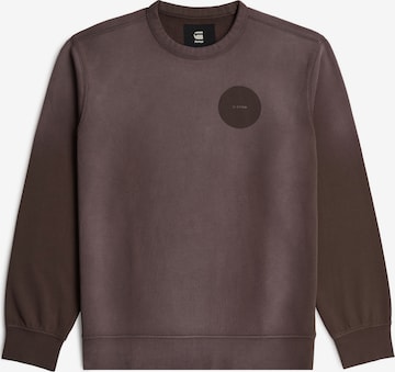 G-STAR Sweater - 'Sunfaded Sweater' in Braun: Vorderseite