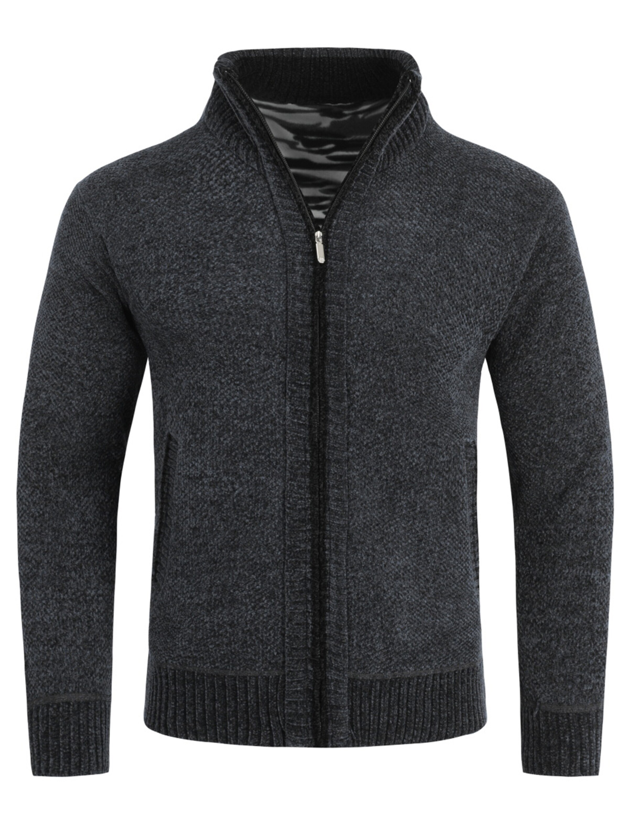 ALLTHEMEN Knit Cardigan 'Wärmefluss' in S in Dark grey, Item view