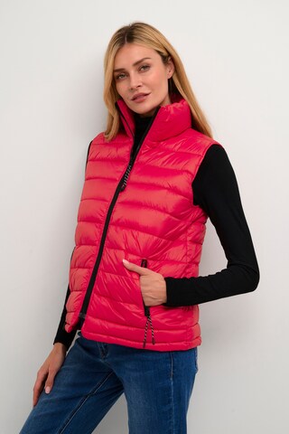 Gilet 'Lira' Kaffe en rose : devant