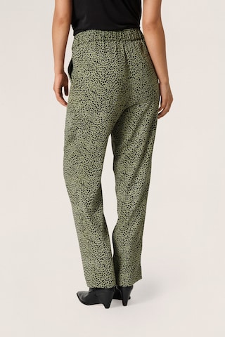 SOAKED IN LUXURY Loose fit Pants 'Shirley' in Green