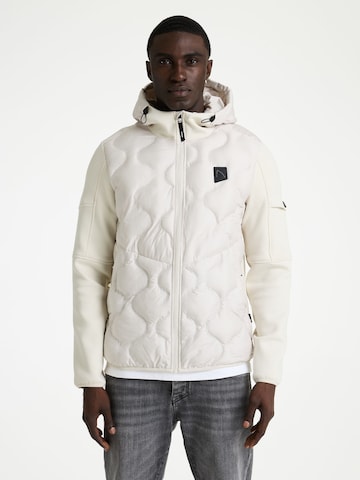 Veste outdoor CHASIN' en blanc : devant