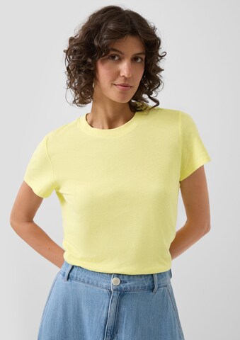T-shirt s.Oliver en jaune : devant