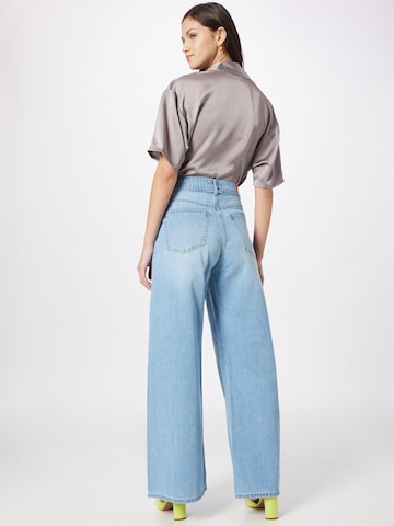 WEEKDAY Wide leg Jeans in Blauw