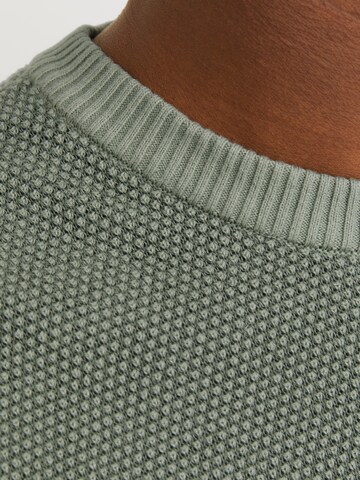 JACK & JONES Sweater 'JJEGlobe' in Green