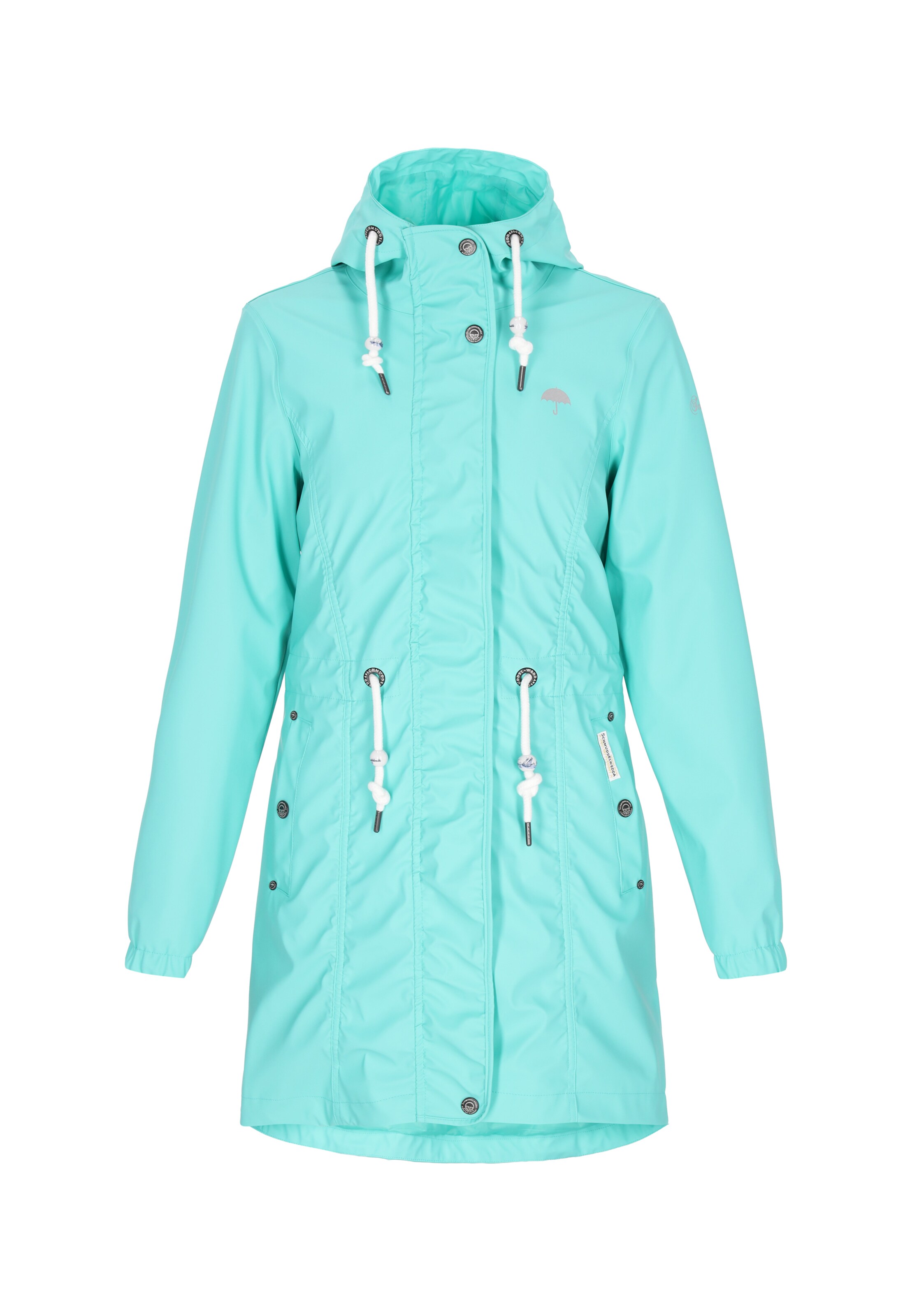 Schmuddelwedda Funkční kabát – zelená: přední strana