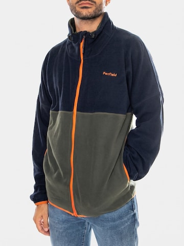 PENFIELD Sweat jacket 'Polar Fleece Colour B Forest Night' in Mixed colours: front