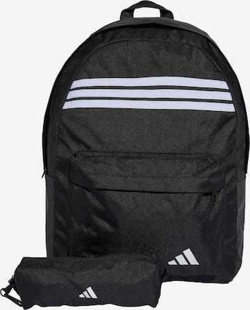 melns ADIDAS SPORTSWEAR Sporta mugursoma 'Classic': no priekšpuses