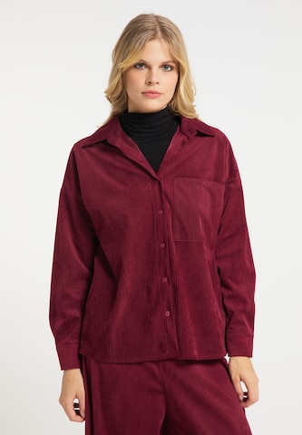 IZIA Blouse in Rood: voorkant
