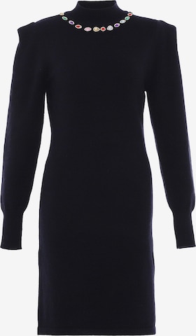 faina Knitted dress in Black: front