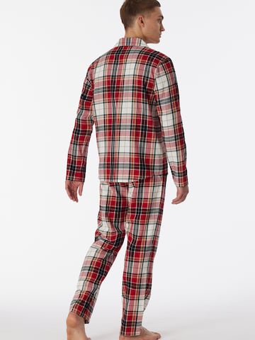 SCHIESSER Pyjama lang ' X-Mas ' in Gemengde kleuren