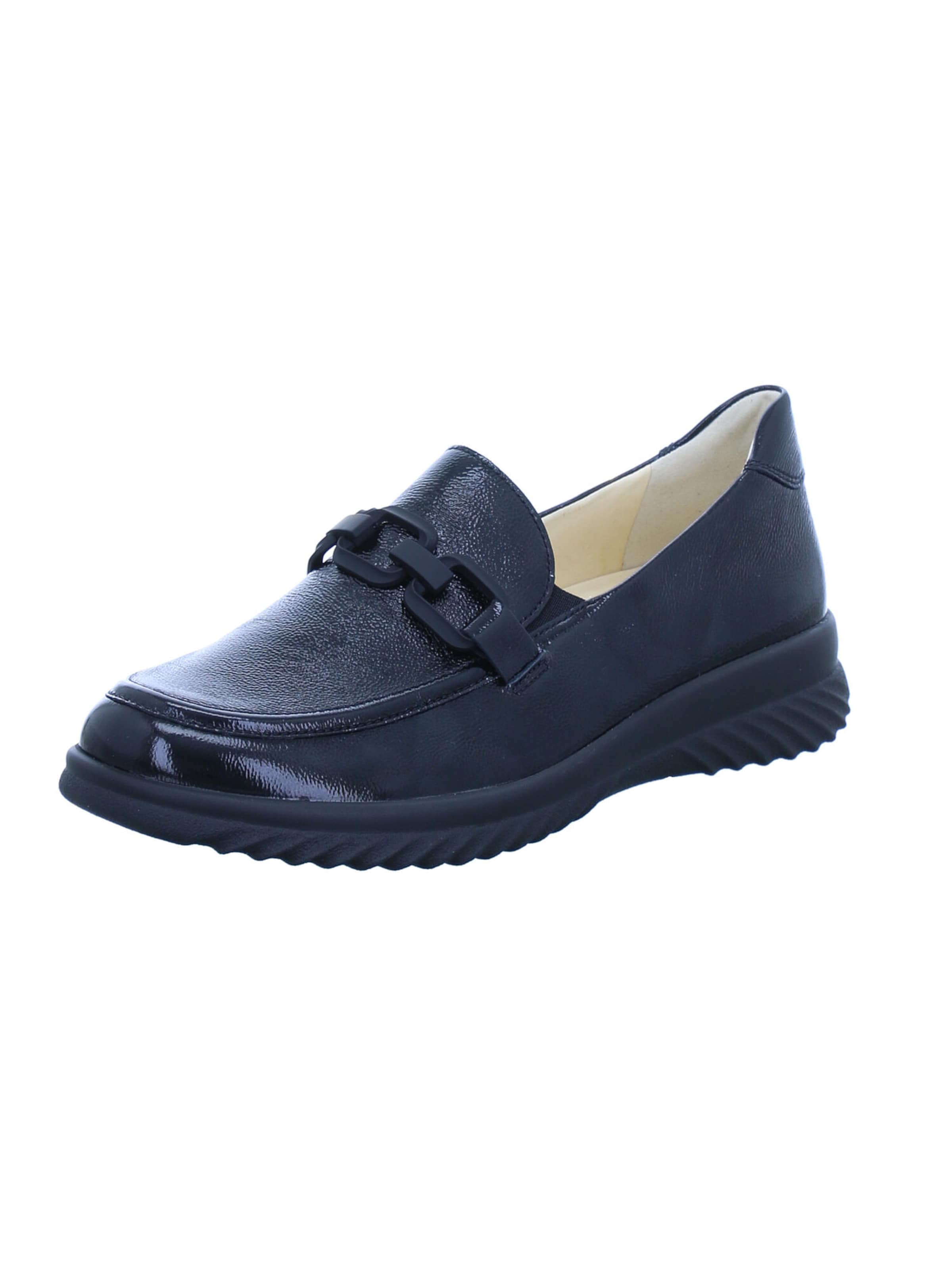 Ganter Slipper 'Heike' in Schwarz: Vorderseite