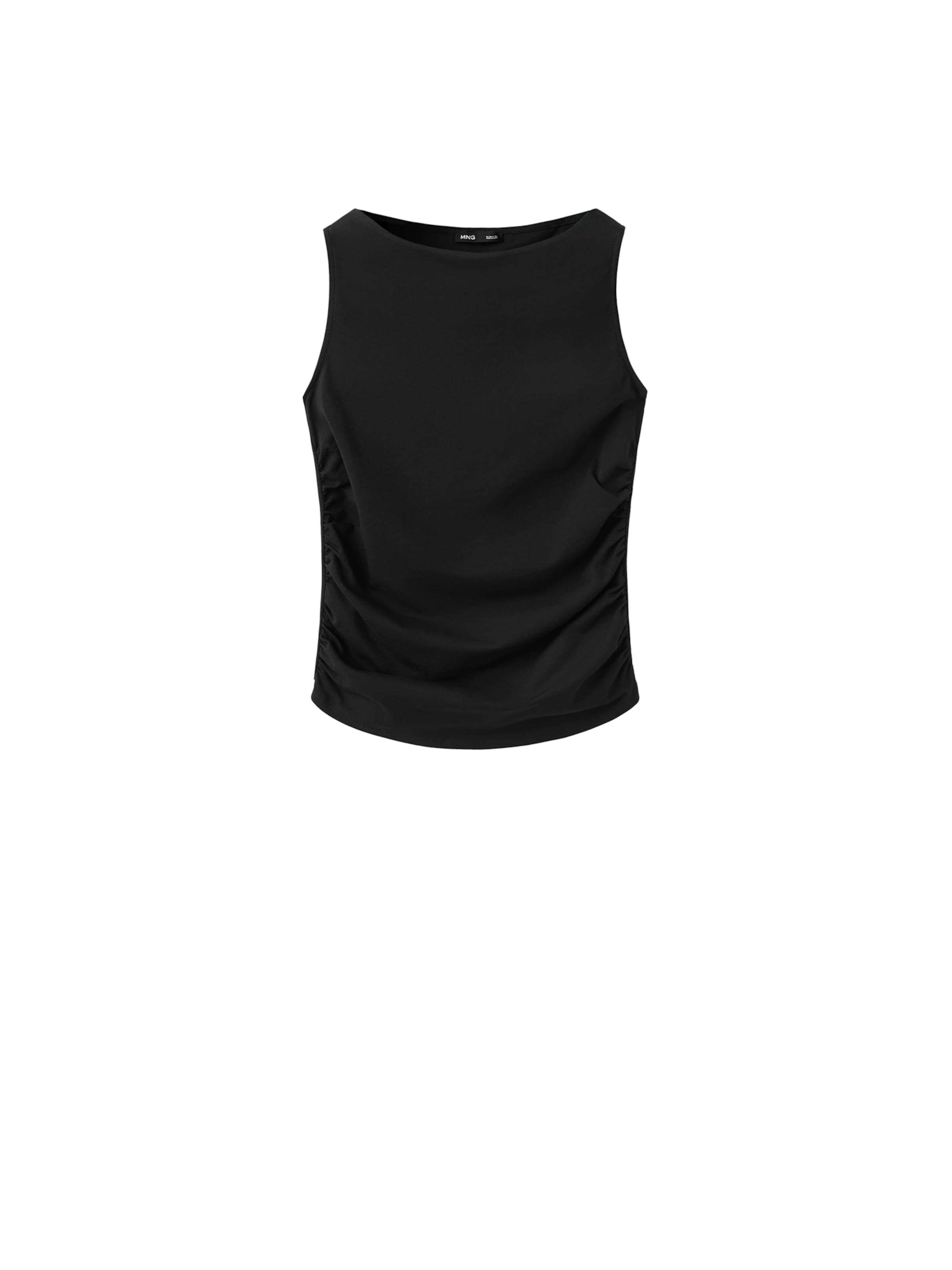 MANGO Top 'LENA' in Schwarz: Vorderseite