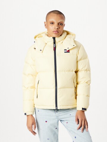 Tommy Jeans Kurtka zimowa 'ALASKA' w kolorze żółty: przód