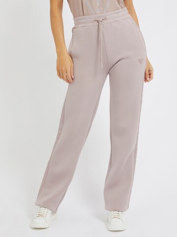 GUESS Regular Pants in Pink: front