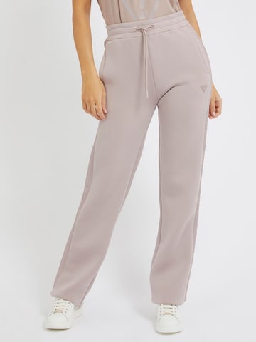 GUESS Normální Kalhoty – pink: přední strana