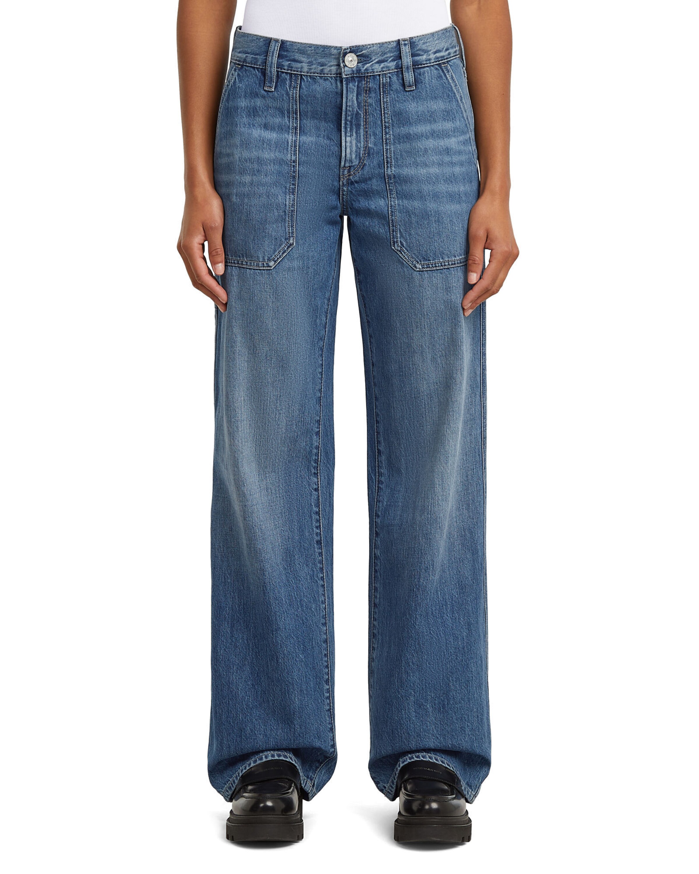 G-STAR Loosefit Jeans in Blau: Vorderseite
