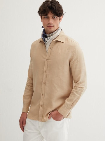 SILK & CASHMERE Shirt in Brown