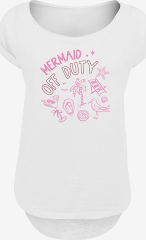 T-shirt 'Mermaid Of Duty' F4NT4STIC en blanc : devant