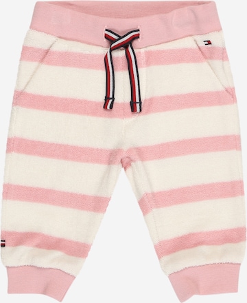 TOMMY HILFIGER Zúžený Kalhoty – pink: přední strana