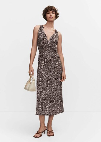 MANGO Summer Dress 'Povier' in Brown