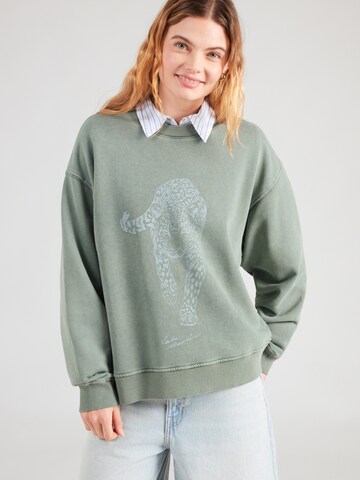 Lala Berlin - Sweatshirt 'Soma' em verde: frente