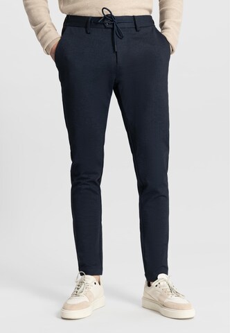 Dstrezzed Tapered Trousers 'The Lancaster' in Blue: front