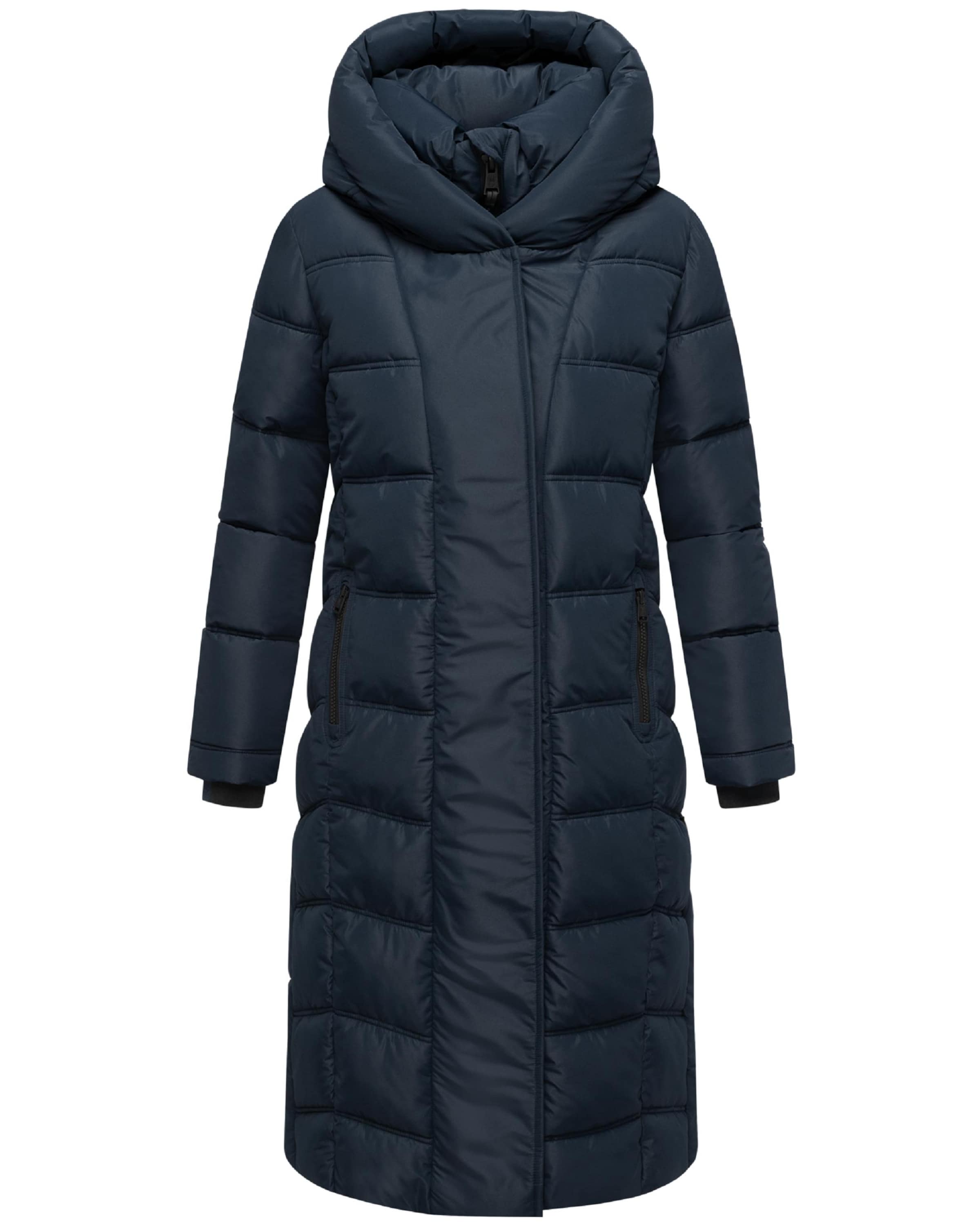 NAVAHOO Winter coat 'Engelsfeder XIV' in Blue: front