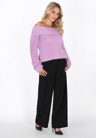 Pull-over faina en violet