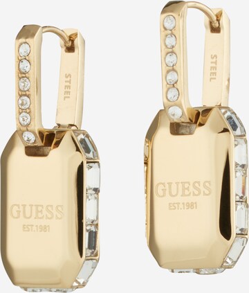 Boucles d'oreilles 'Hashtag' GUESS en or : devant