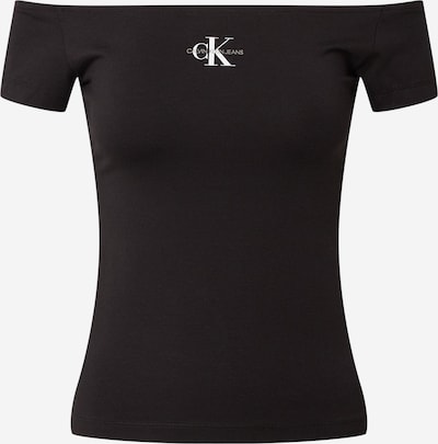 Calvin Klein Jeans T-Shirt in silbergrau / schwarz / weiß, Produktansicht