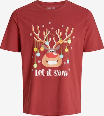 JACK & JONES Bluser & t-shirts 'X-Mas' i rød: forside