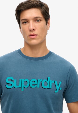 Superdry Tričko 'Classic' – modrá