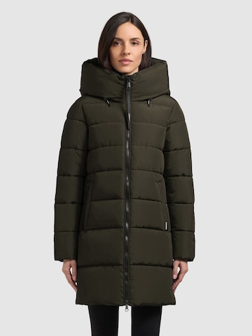 khujo Winter Jacket 'Grimes' in Green: front