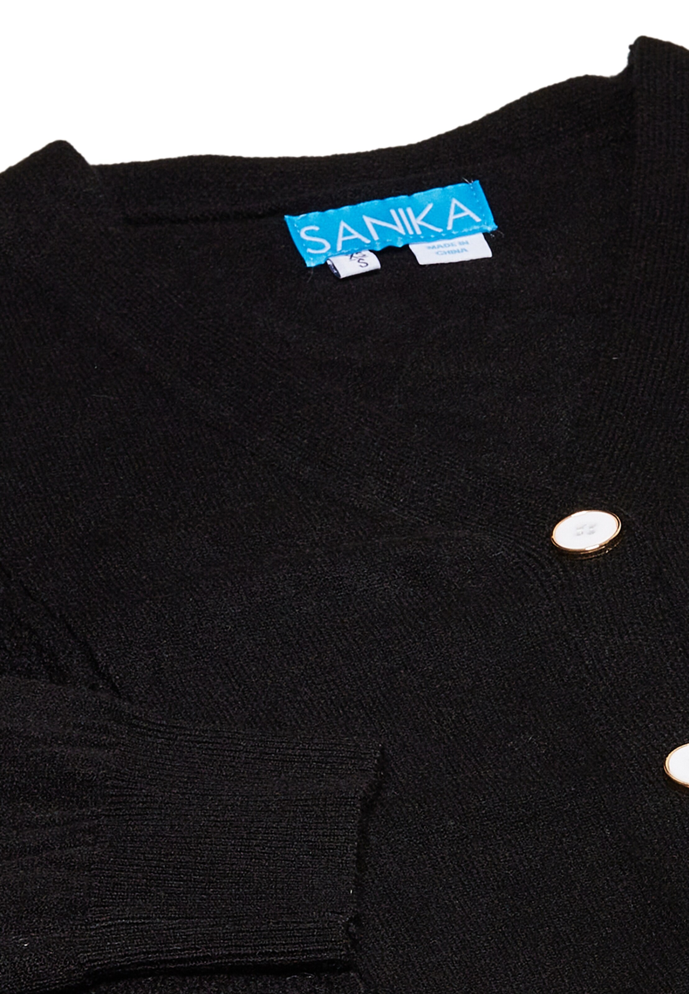 SANIKA - Casaco de malha em preto