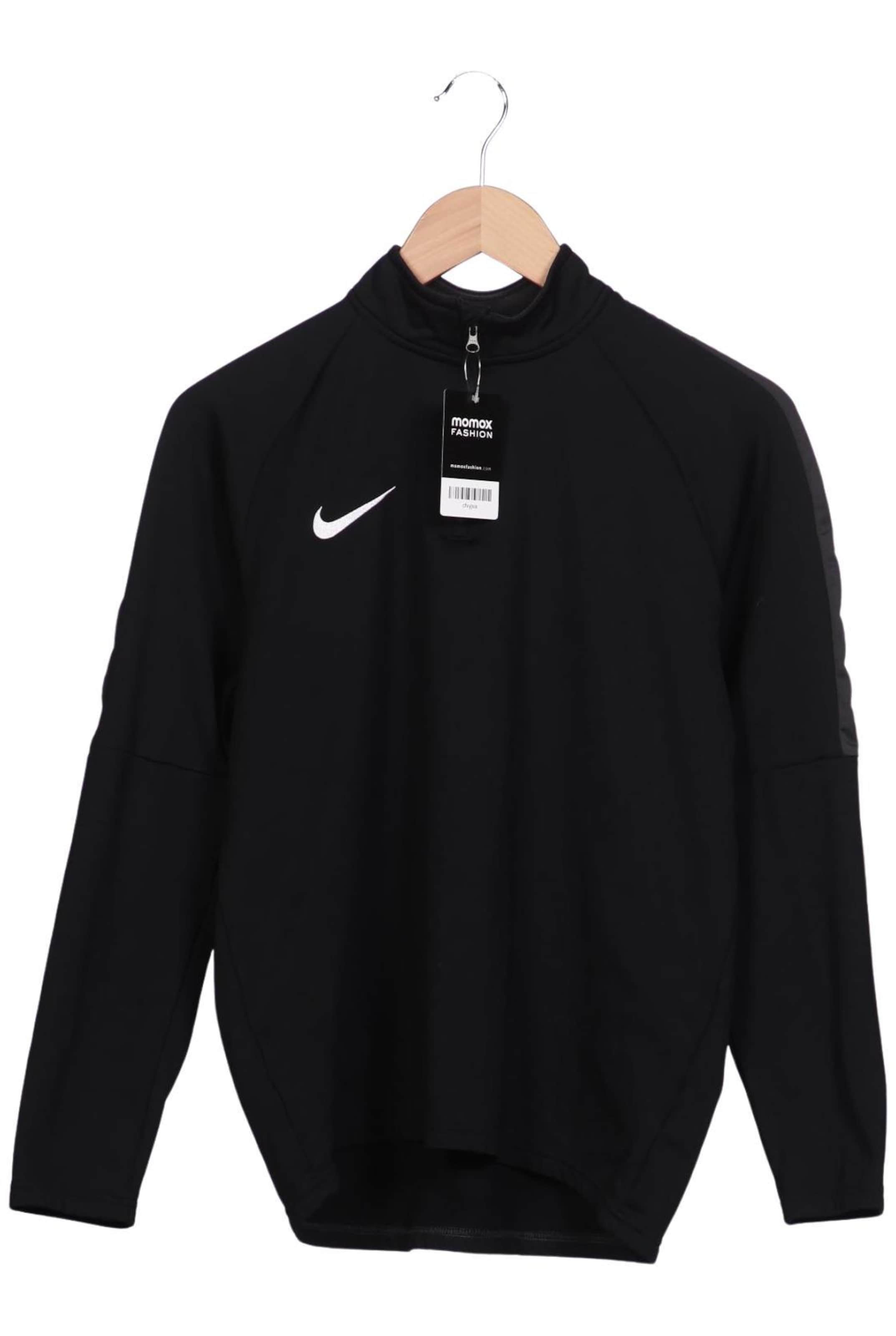 NIKE Sweatshirt & Zip-Up Hoodie in M in Black: front