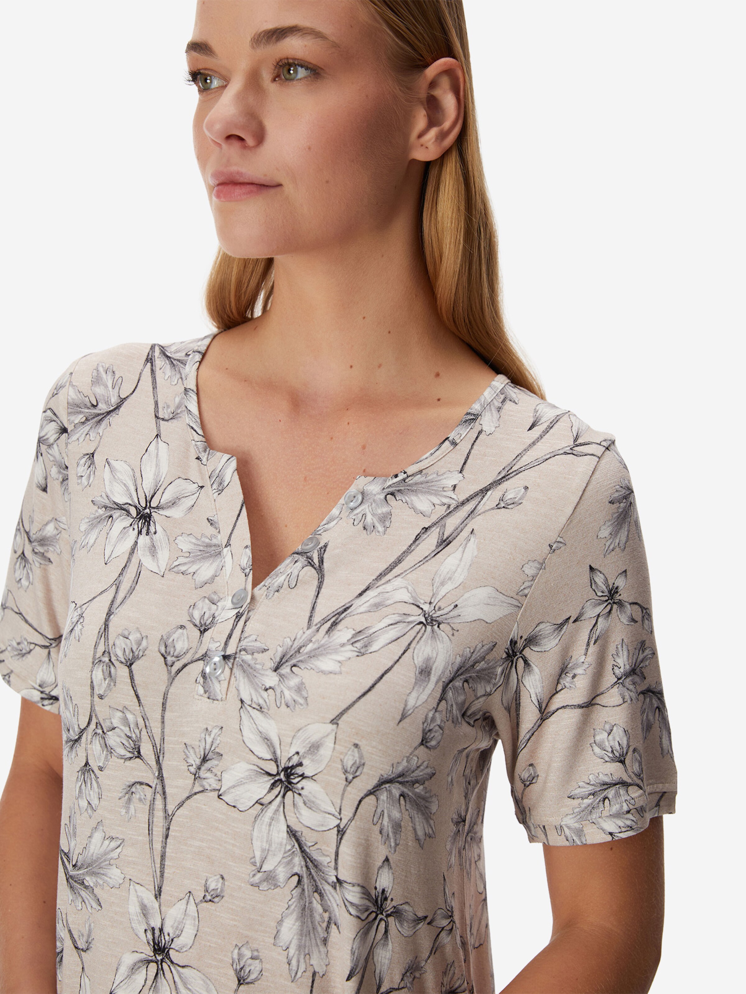 Goldenbay - Camiseta de noche 'Caroline' en beige