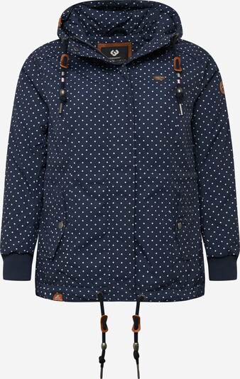 Ragwear Plus Prijelazna jakna 'Danka' u mornarsko plava / bijela, Pregled proizvoda
