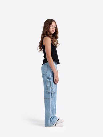 Solang Regular Hose Multicargo-Jeans in Blau