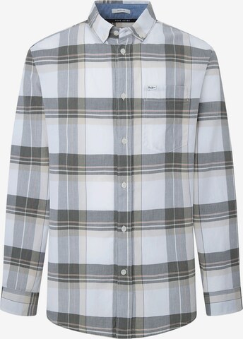 Pepe Jeans Regular fit Button Up Shirt 'Perry' in White: front