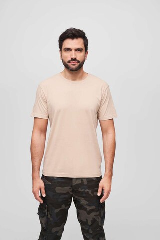 Maglietta di Brandit in beige: frontale