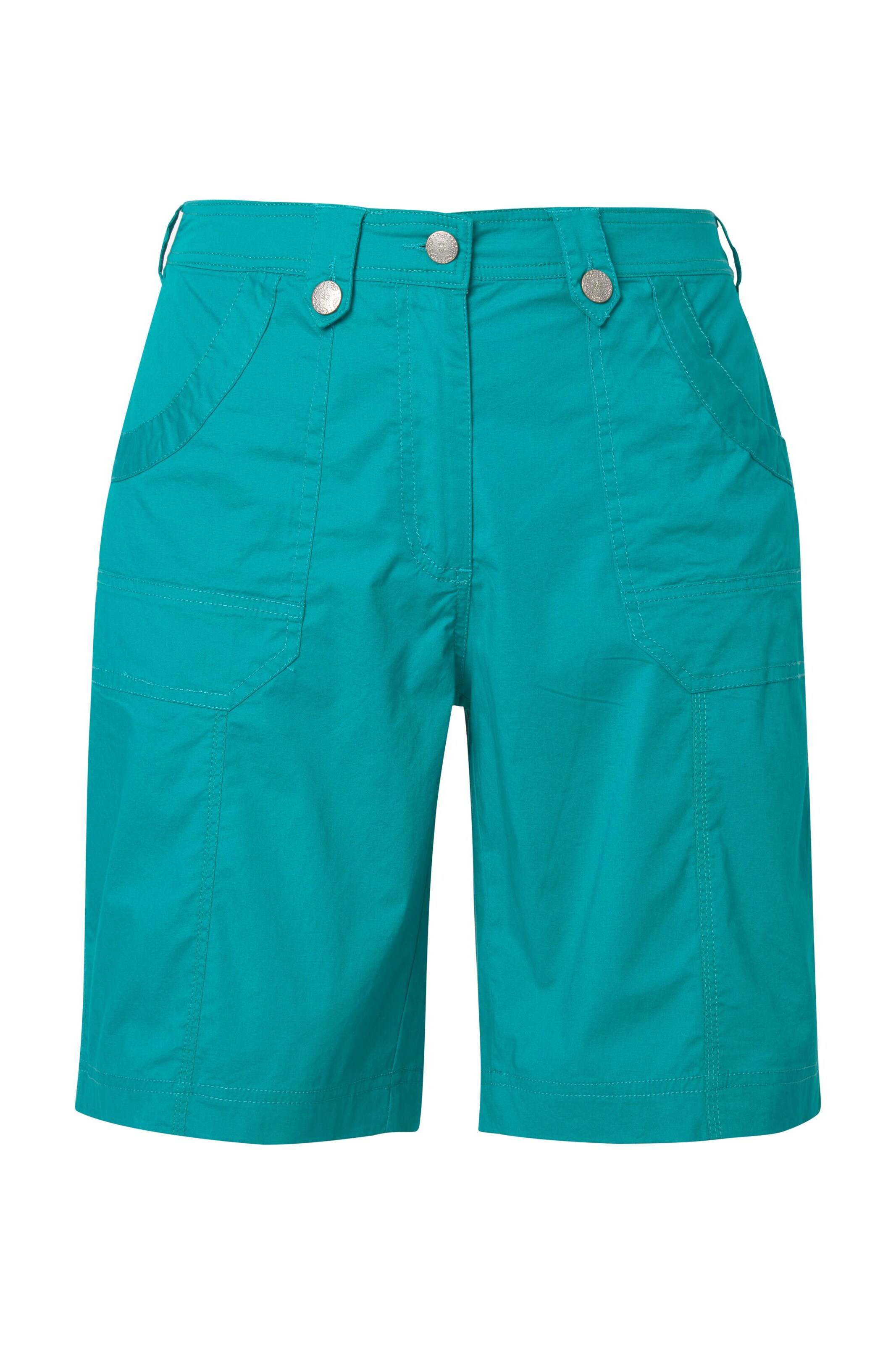 Ulla Popken Regular Broek in Blauw: voorkant