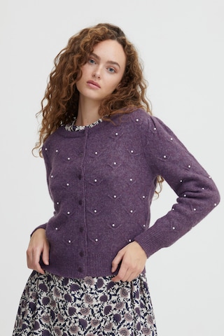 Atelier Rêve Knit Cardigan 'IRFLEURIE CA' in Purple: front