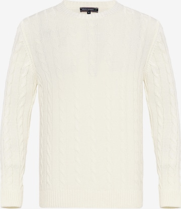 Pull-over Felix Hardy en blanc : devant