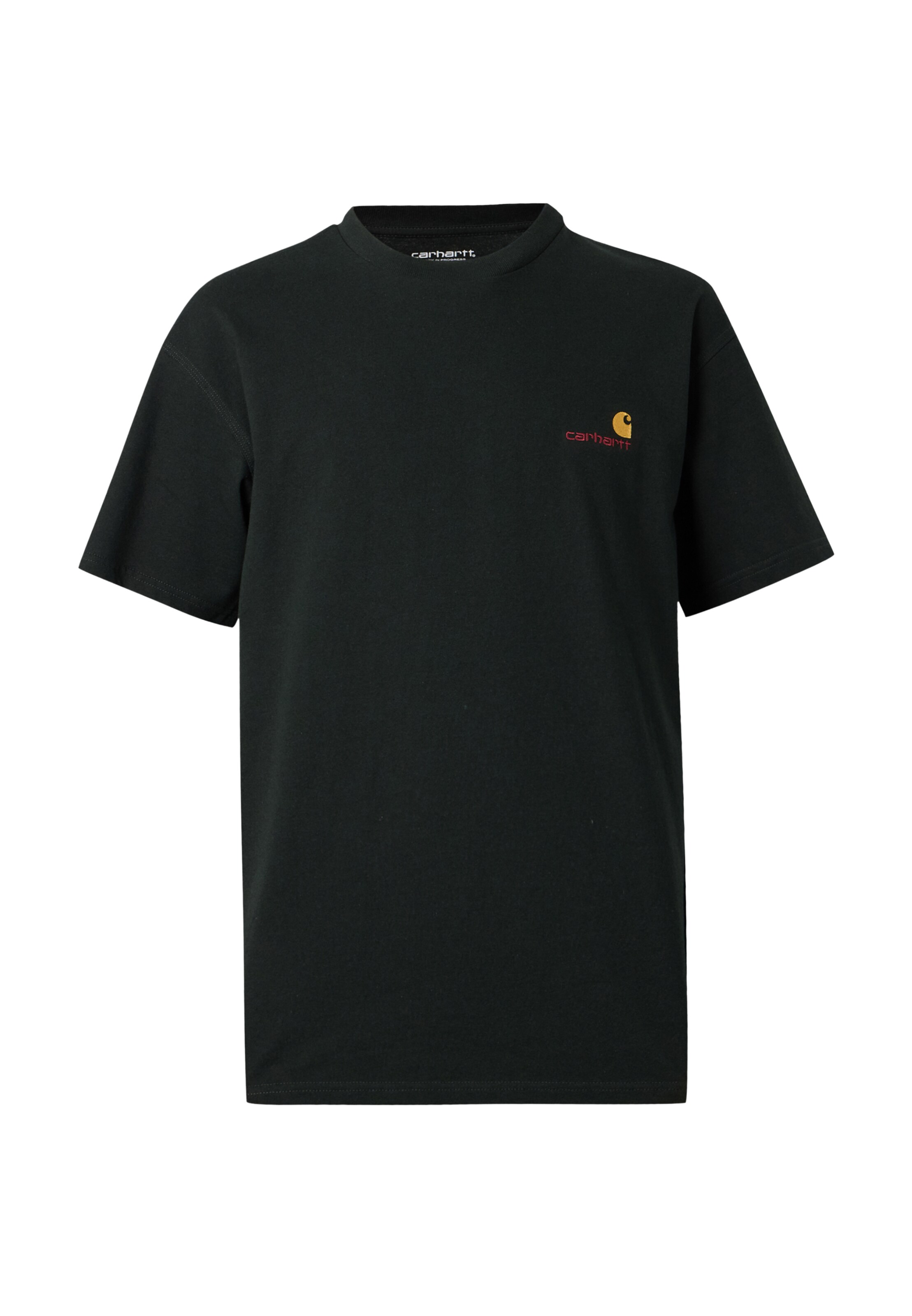 Carhartt WIP T-shirt 'American Script' i svart: framsida